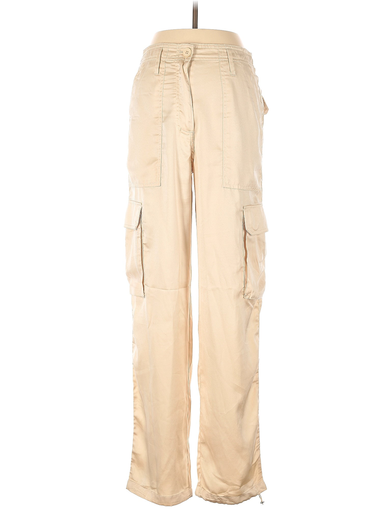 Olivaceous Solid Tan Cargo Pants Size S 73 Off ThredUp