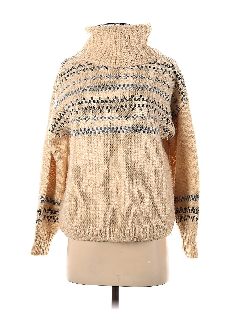 Madewell Fair Isle Tan Turtleneck Sweater Size Xs Off Thredup