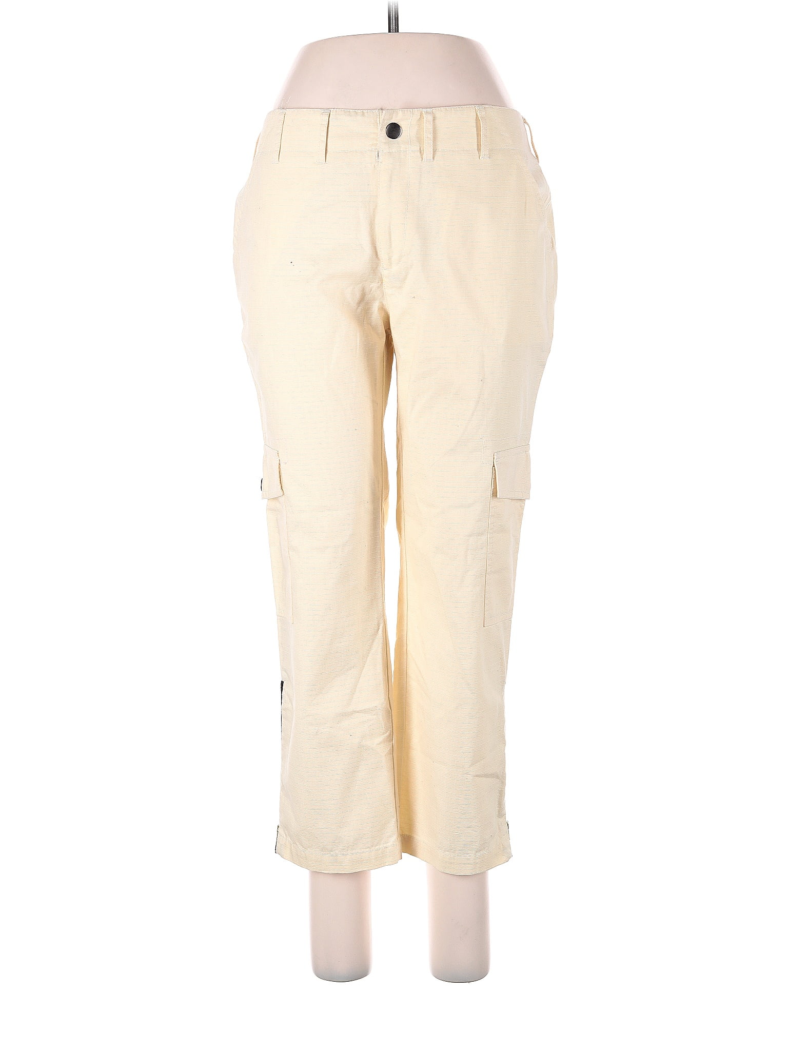 Current Elliott Solid Ivory Cargo Pants Size Med Off Thredup