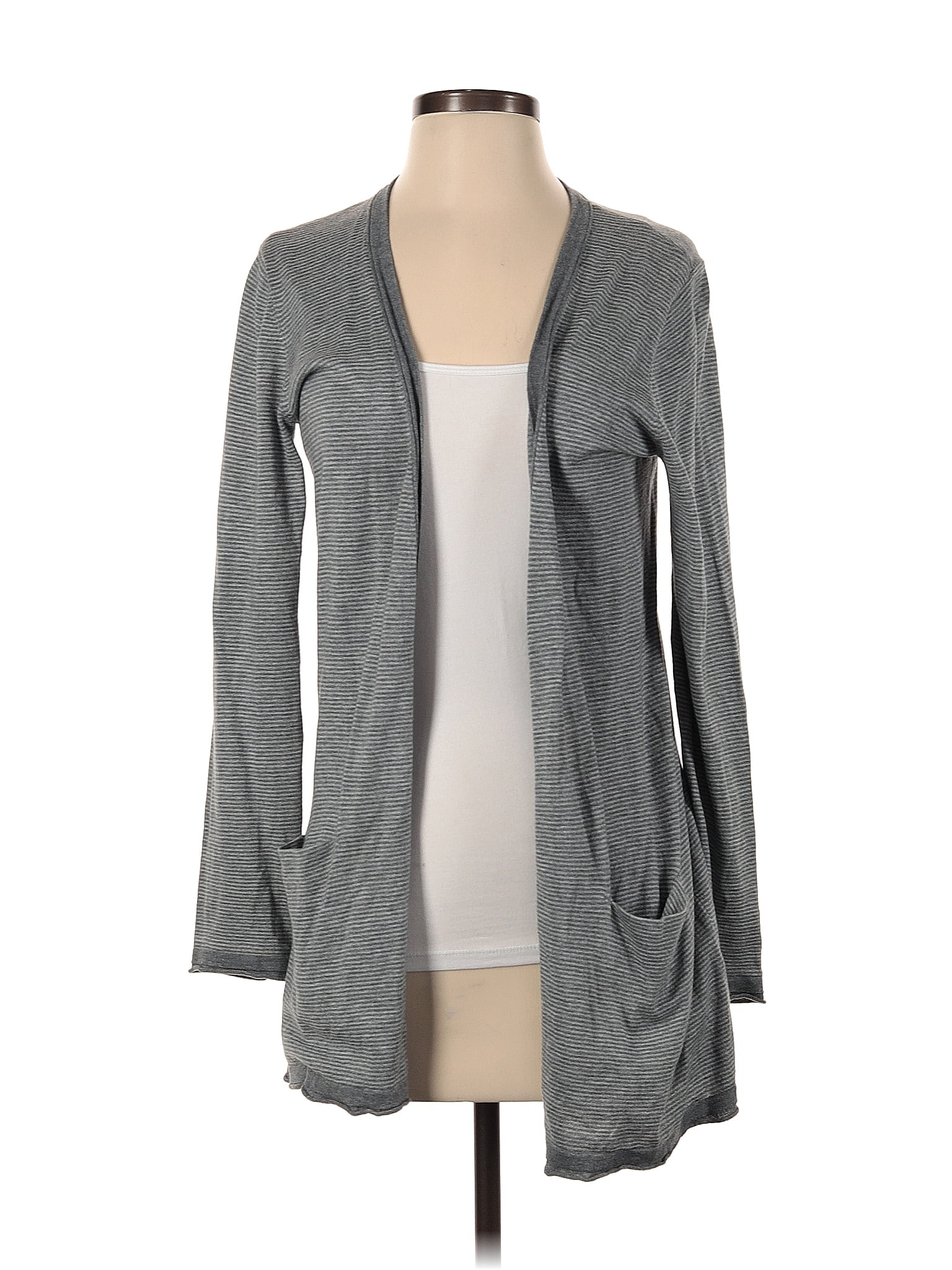 J Jill Color Block Gray Cardigan Size S Off Thredup