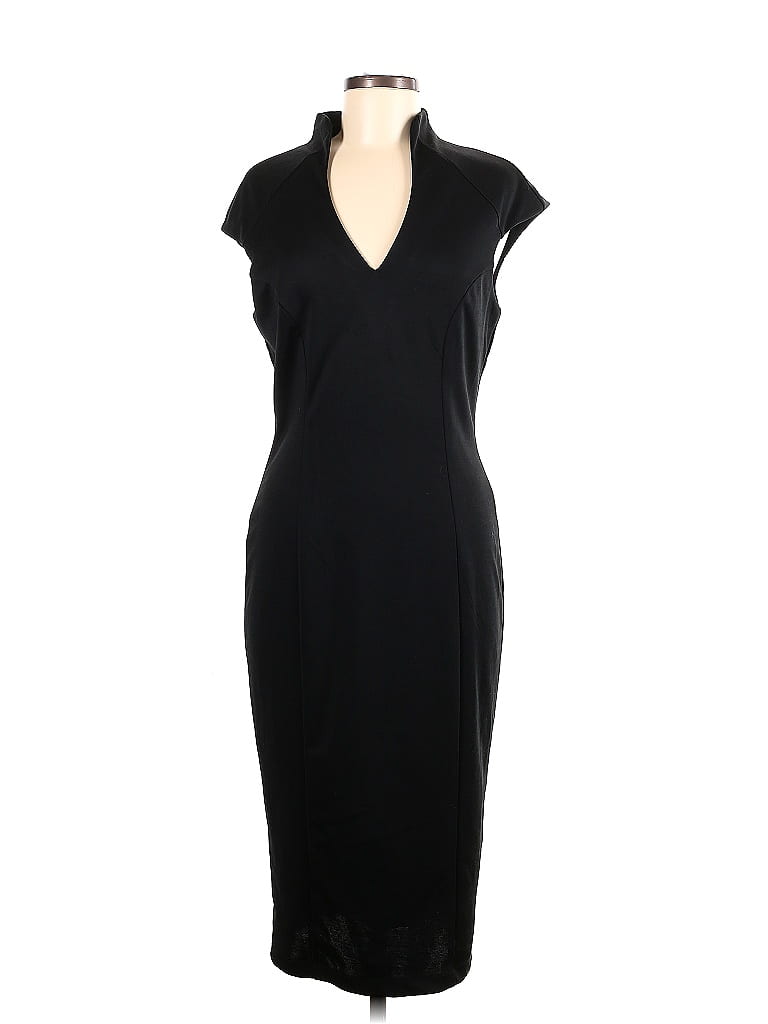 Alexia Admor Solid Black Cocktail Dress Size M 78 Off ThredUp