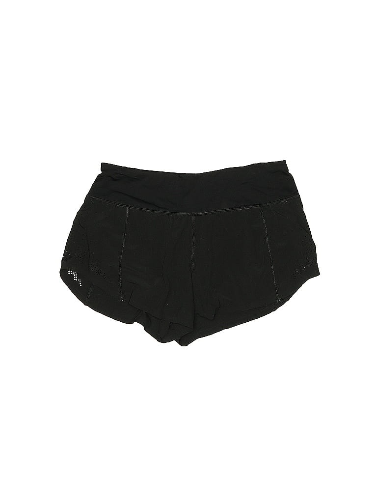 Lululemon Athletica Color Block Solid Black Athletic Shorts Size