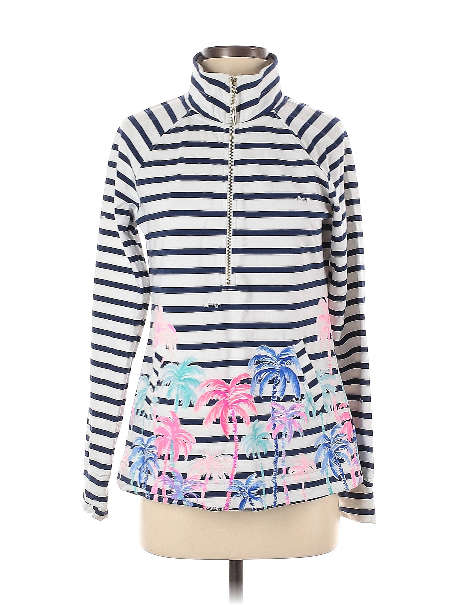 Lilly Pulitzer Stripes White Track Jacket Size S 76 Off ThredUp