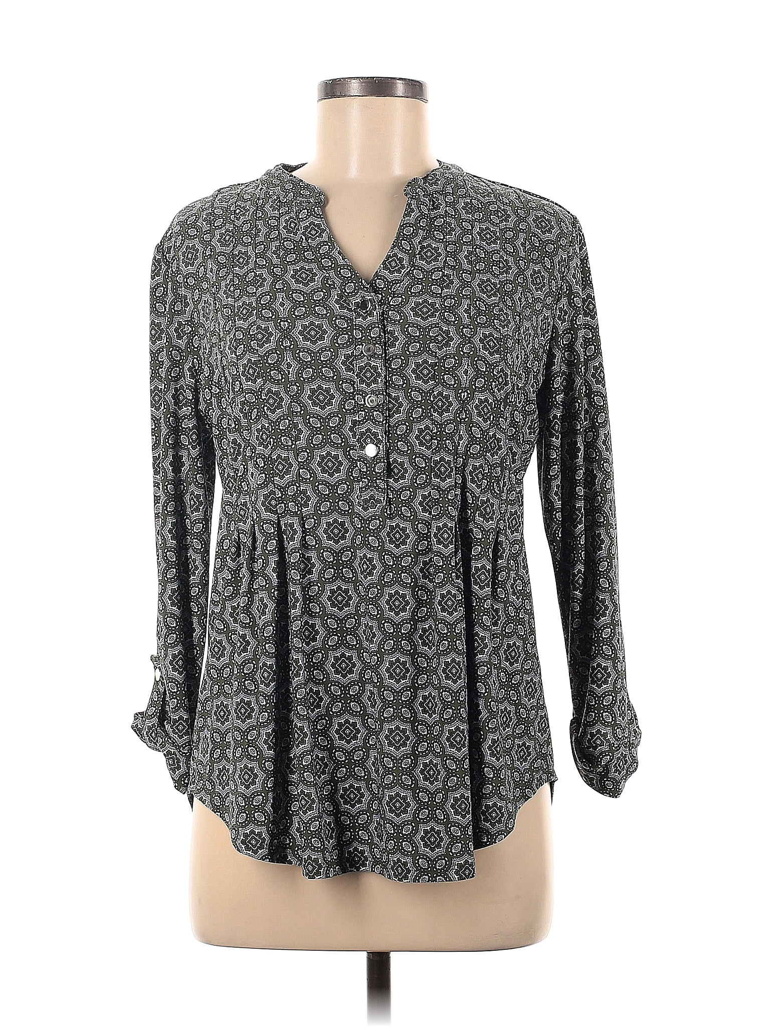 Westport Gray Long Sleeve Blouse Size M 53 Off ThredUp