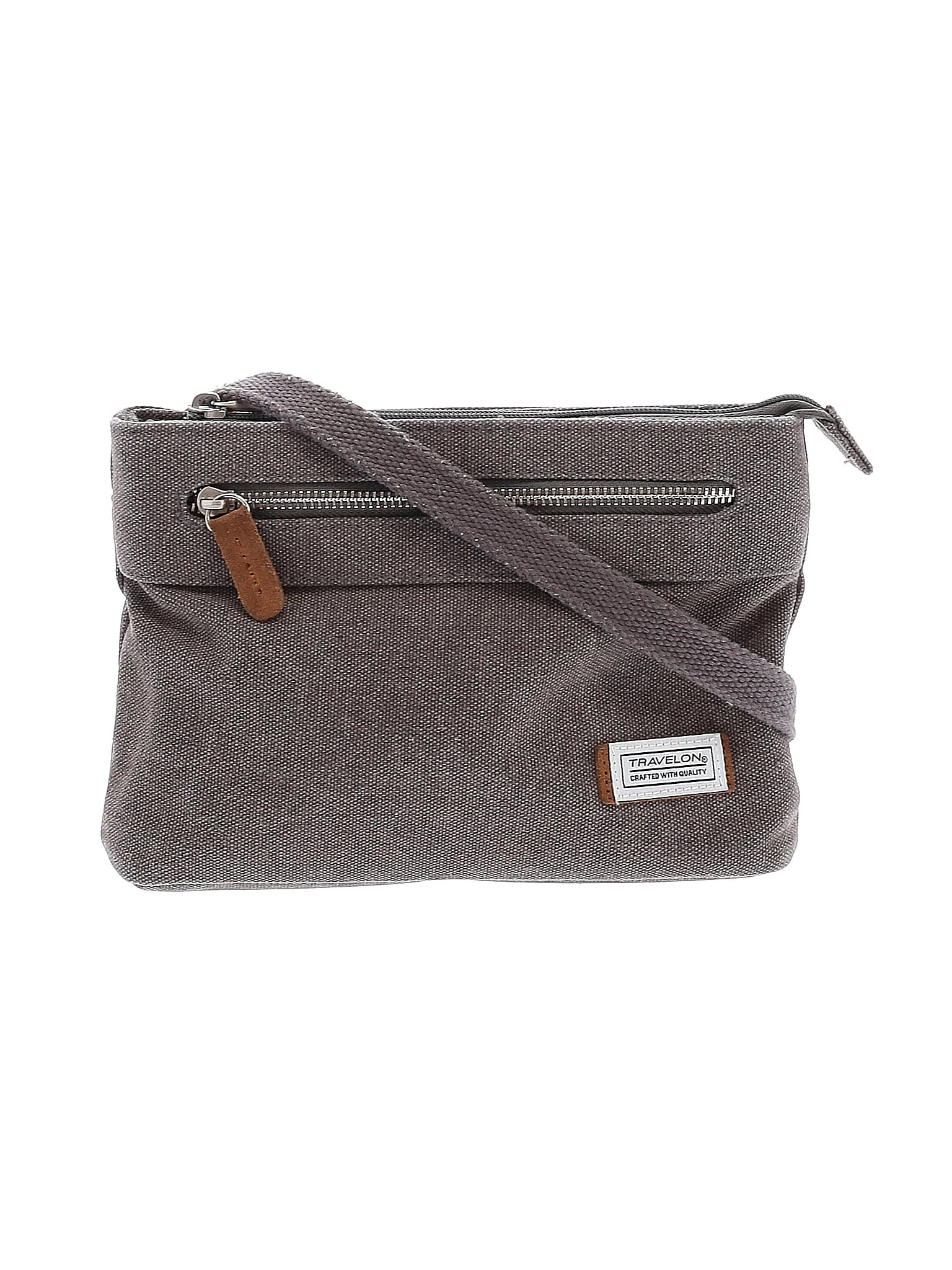 Travelon Gray Crossbody Bag One Size 22 Off ThredUp