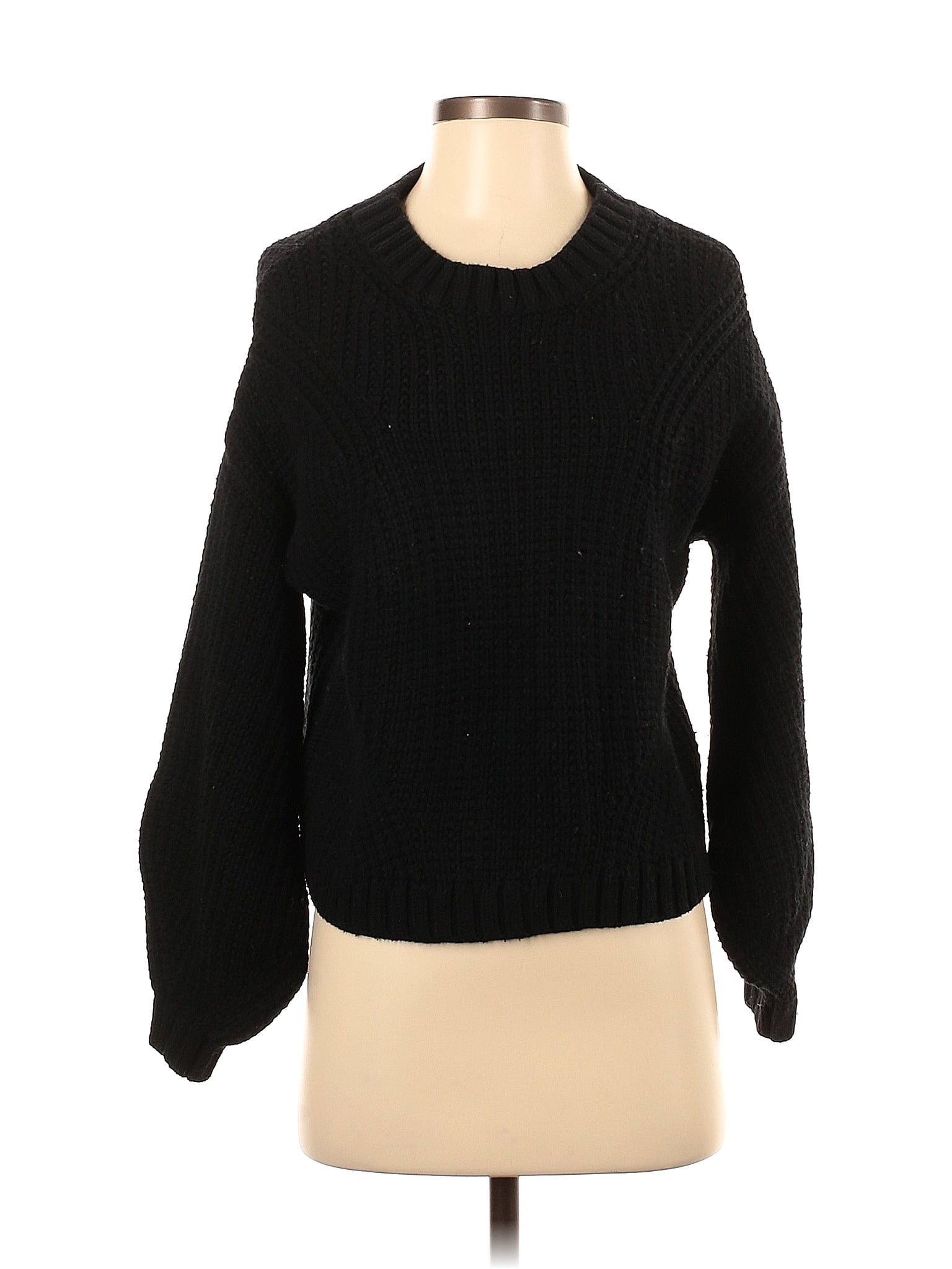 Splendid Solid Black Pullover Sweater Size S 73 Off ThredUp