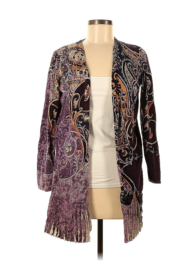 Chico S Paisley Purple Cardigan Size Med 1 76 Off ThredUp