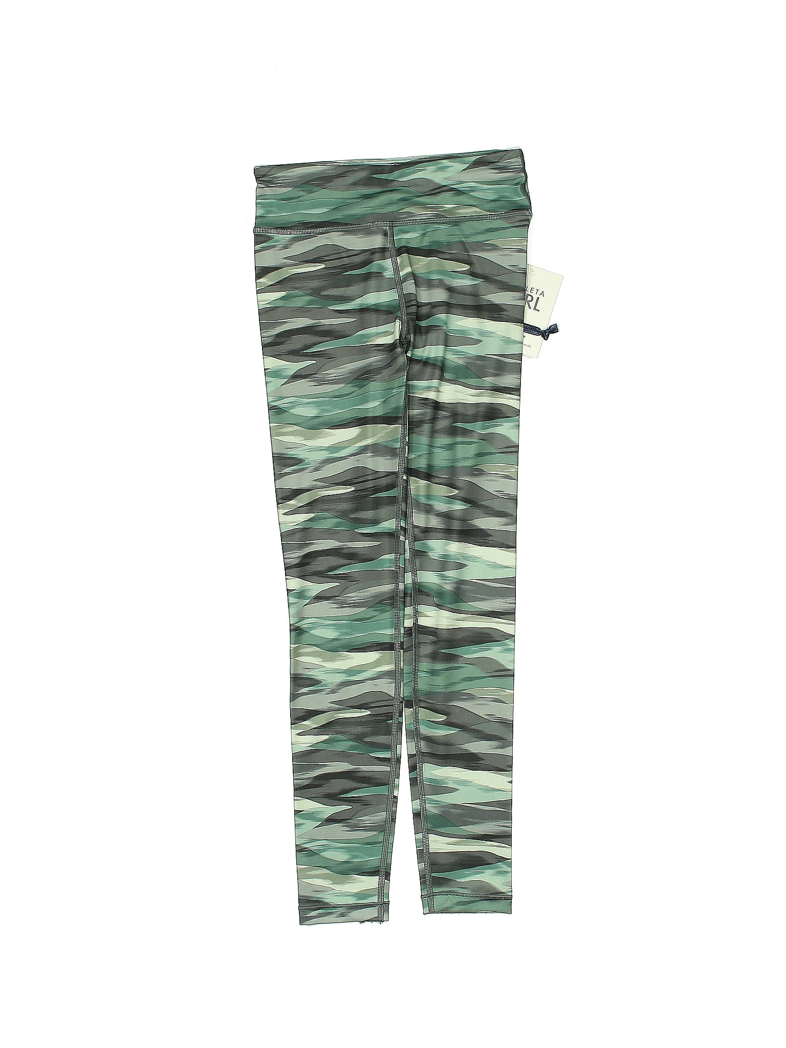 Athleta Camo Green Active Pants Size Off Thredup