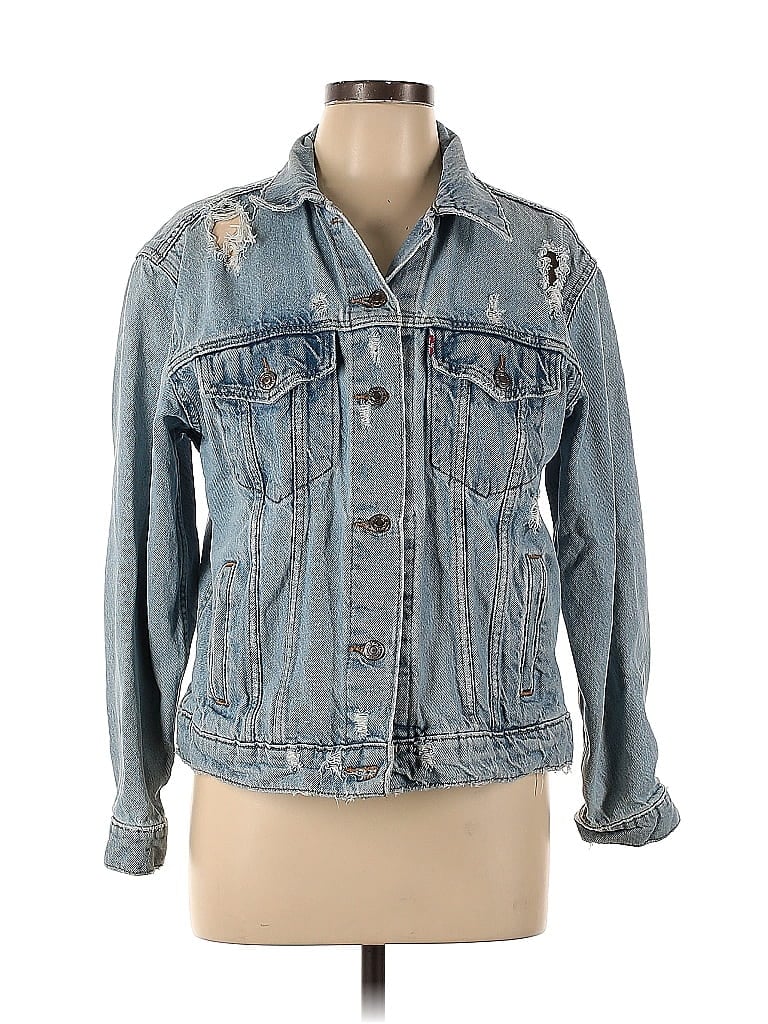 Levi S Cotton Blue Denim Jacket Size L Off Thredup