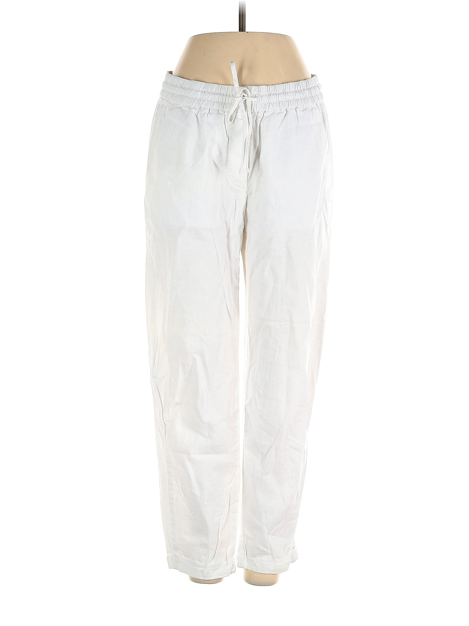 J Crew Factory Store Solid White Casual Pants Size Off Thredup