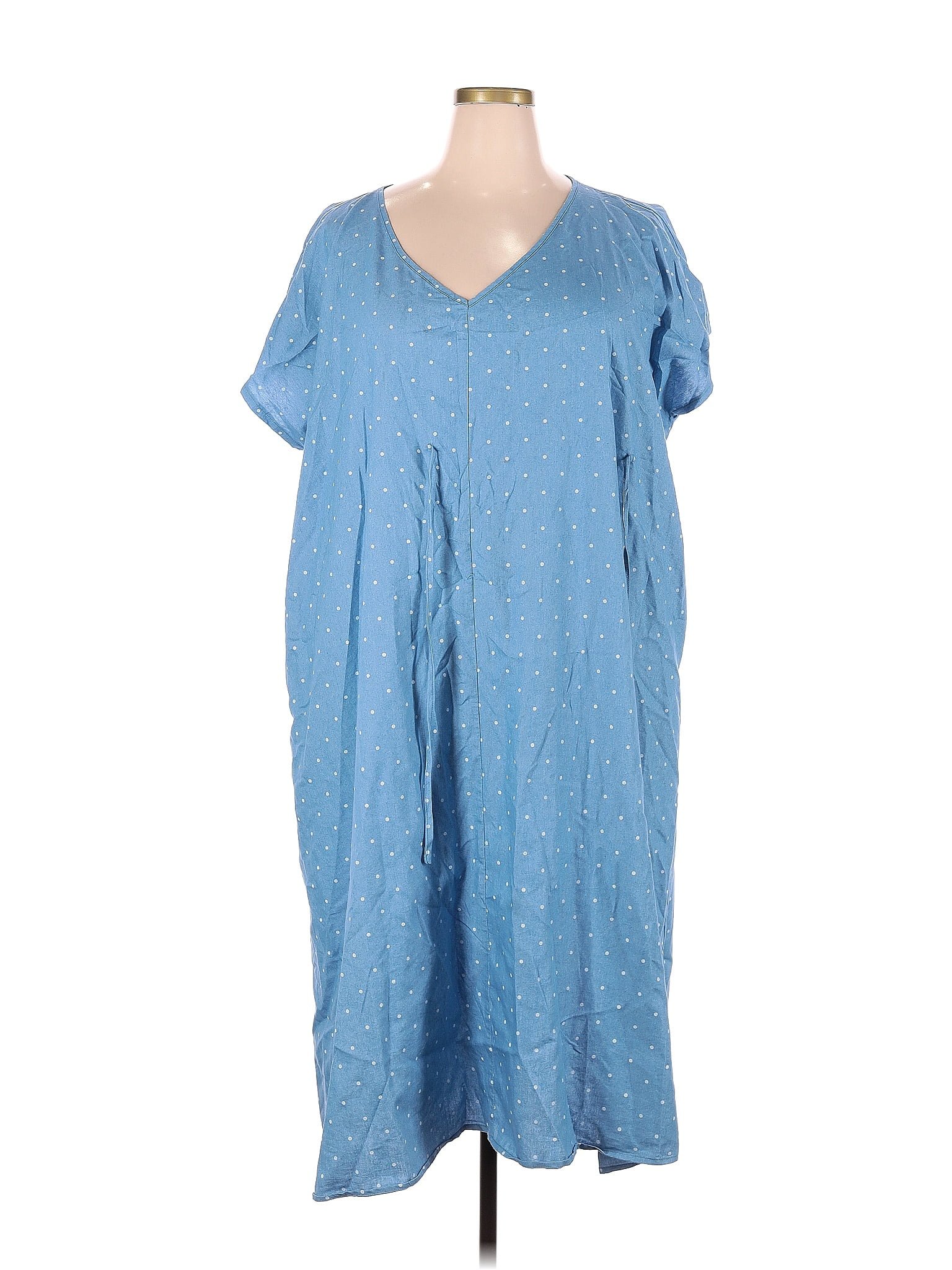 Simple By Suzanne Betro Blue Casual Dress Size X Plus Off