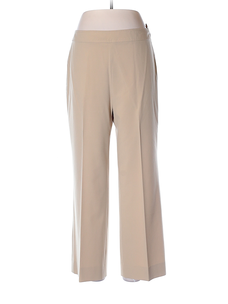 Talbots Solid Tan Dress Pants Size 12 79 Off ThredUP