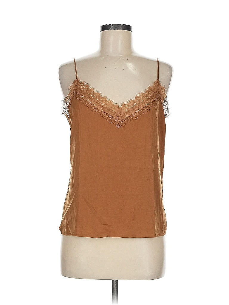 Banana Republic Factory Store Polyester Brown Sleeveless Blouse