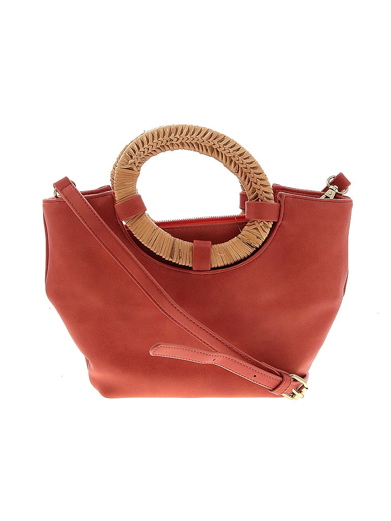 Anthropologie Solid Red Orange Satchel One Size Off Thredup