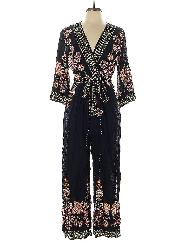 Unbranded 100 Rayon Paisley Black Jumpsuit Size XL 52 Off ThredUp