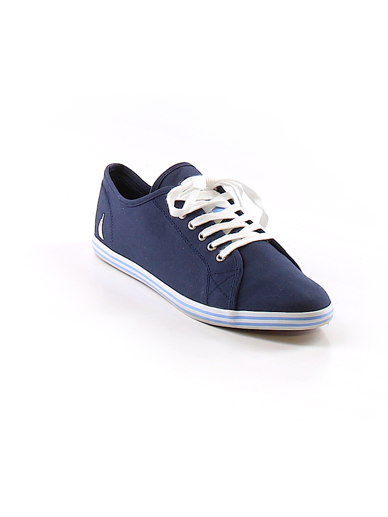 Nautica Solid Dark Blue Sneakers Size 9 