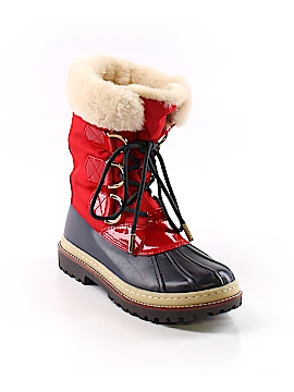 Tory Burch Solid Red Boots Size 7 - 61% off | thredUP