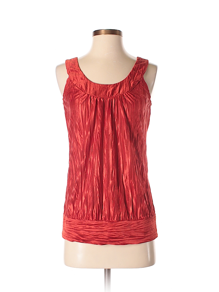 B.wear 100% Polyester Red Sleeveless Blouse Size M - photo 1
