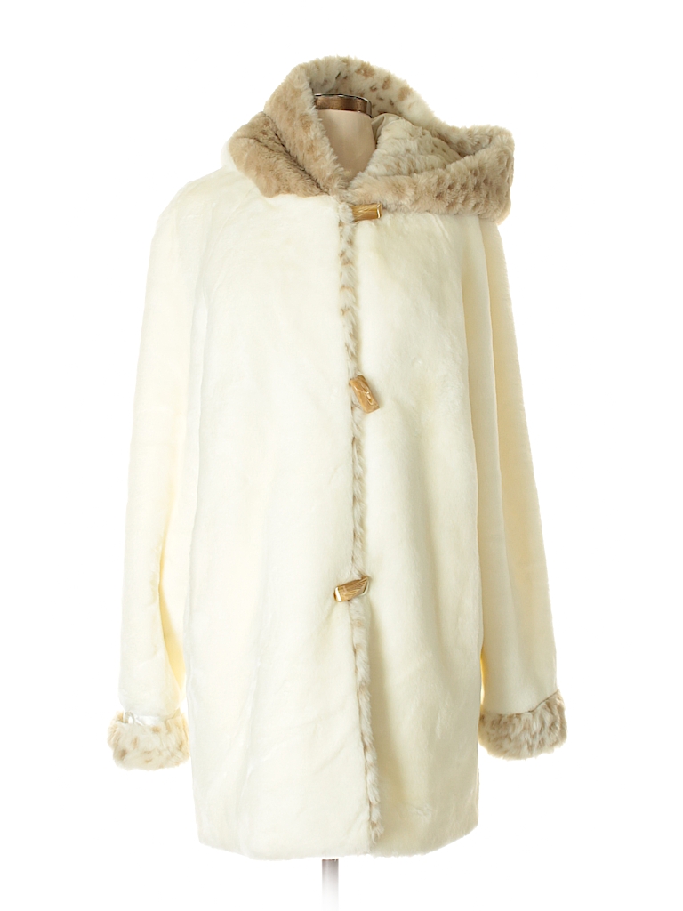 coldwater creek faux shearling coat