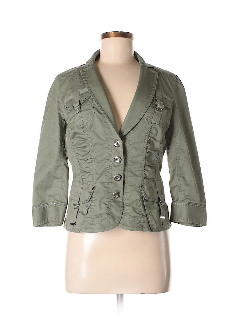 white house black market green jacket