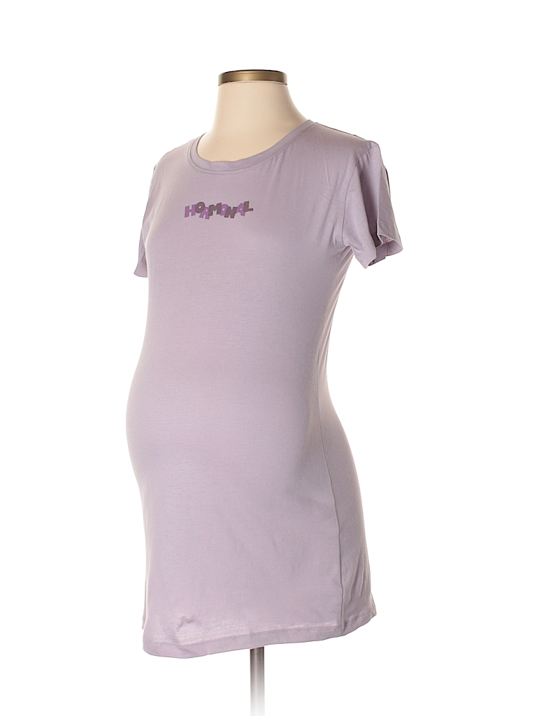 Everly Grey 100% Cotton Purple Short Sleeve T-Shirt One Size (Maternity) - photo 1