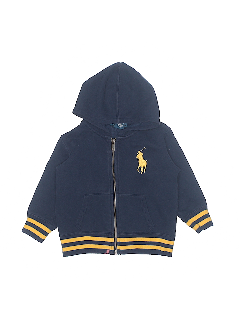 navy blue polo zip up