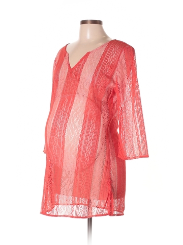 Everly Grey 3/4 Sleeve Top (view 1)