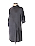Everly Grey Solid Gray Casual Dress Size L (Maternity) - photo 1