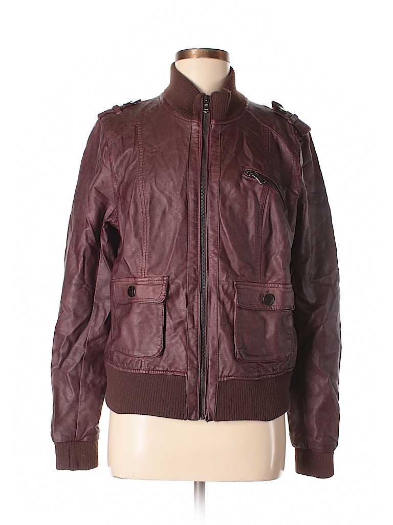 qqqwjf.xhilaration brown leather jacket , Off 63%,dolphin-yachts.com
