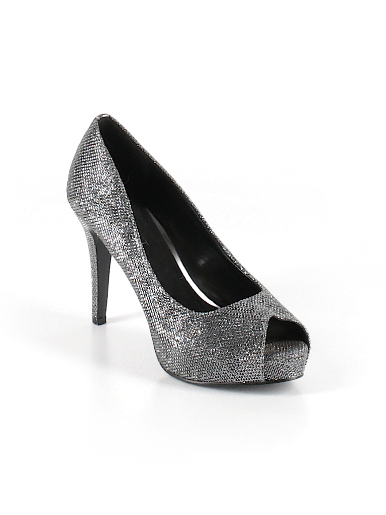 silver heels size 5