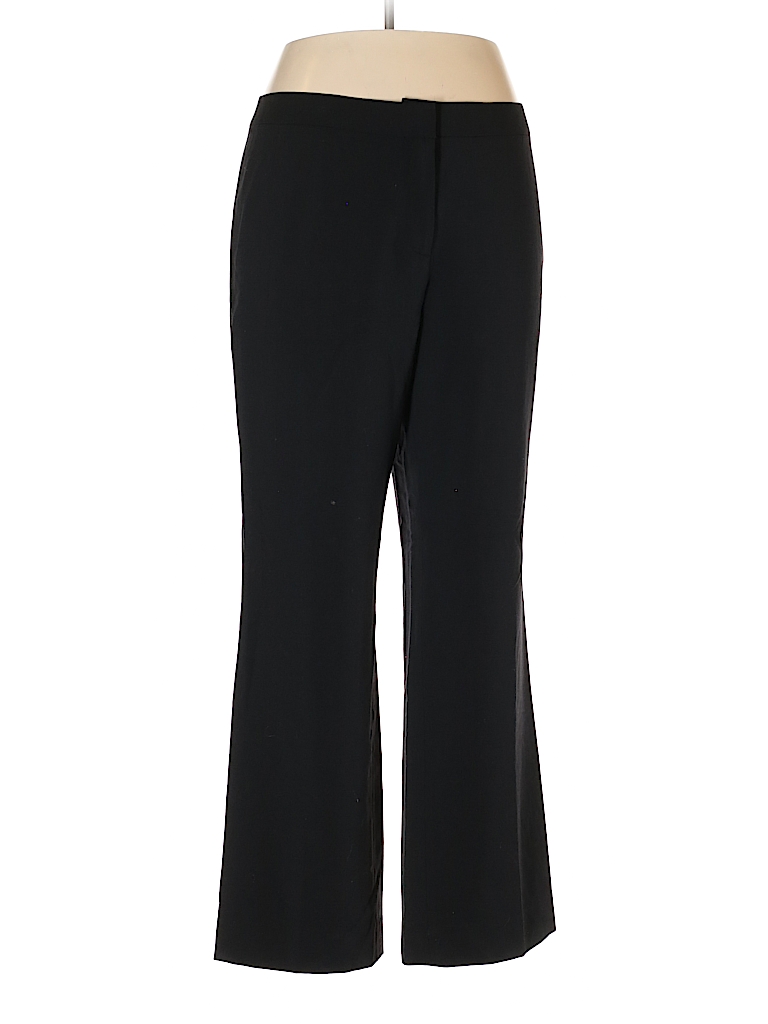 Magaschoni Solid Black Dress Pants Size 14 - 80% off | thredUP
