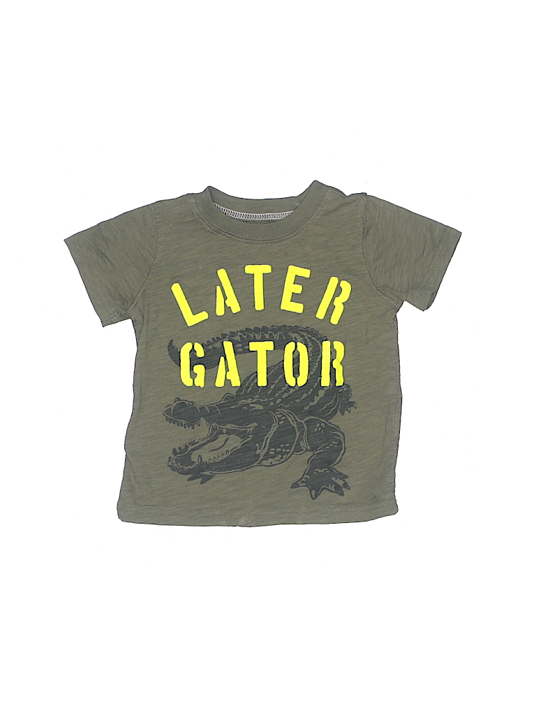Carter's 100% Cotton Dark Green Short Sleeve T-Shirt Size 18 mo - photo 1