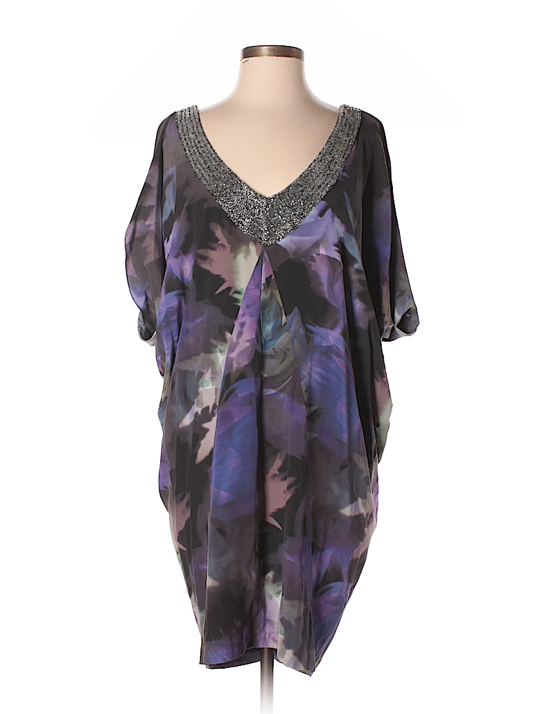 Nicole Miller Purple Casual Dress Size M - photo 1
