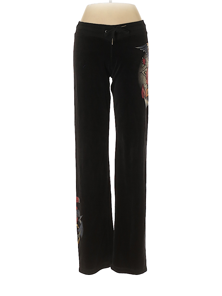 Ed Hardy Graphic Black Sweatpants Size XS - 61% off | thredUP