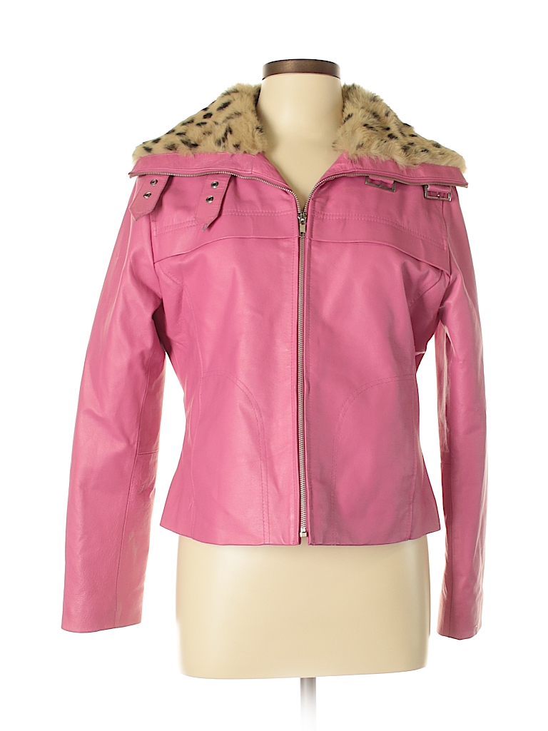 wilson leather pink jacket