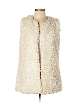 h&m faux fur vest womens