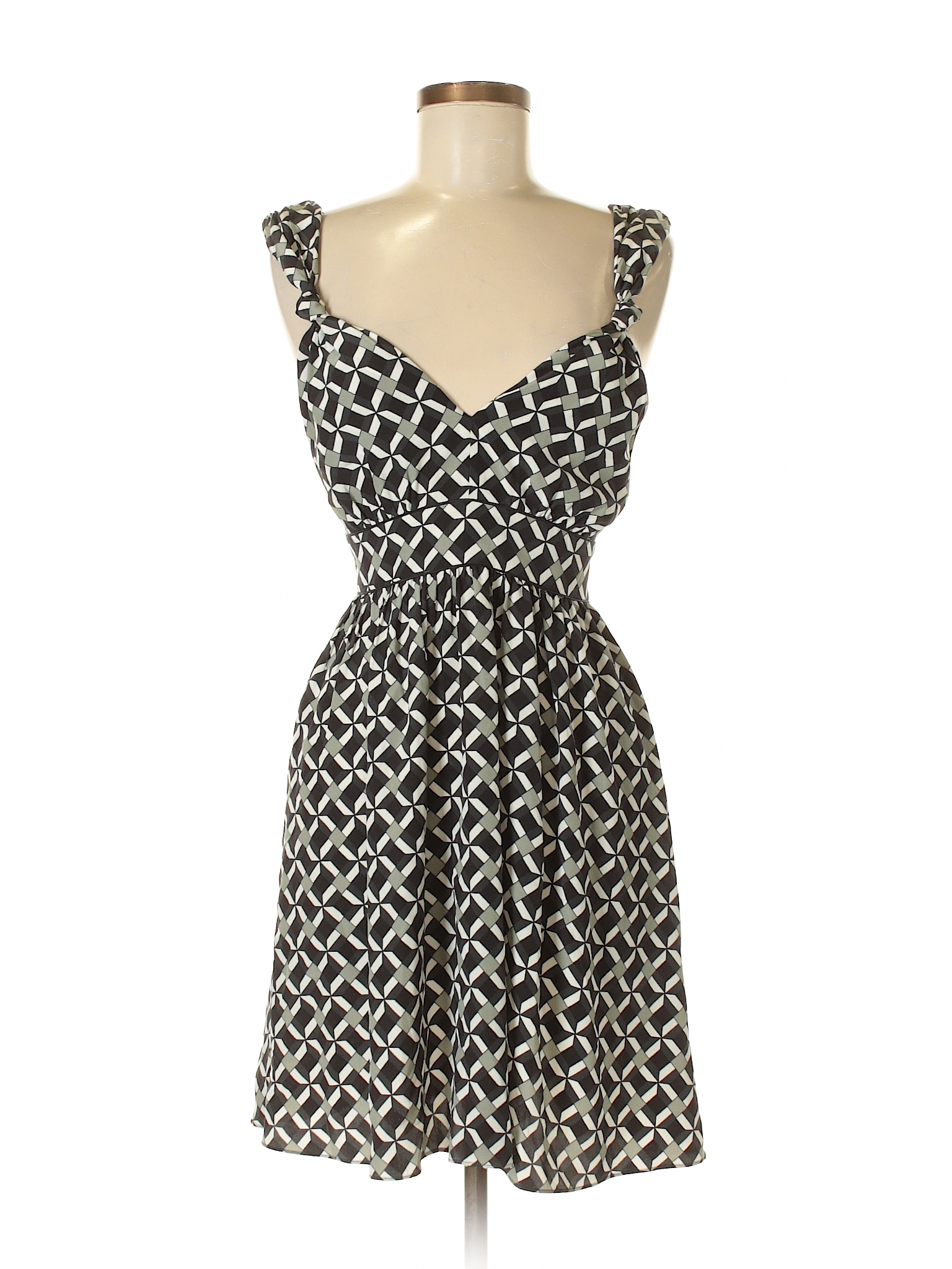 Kirna Zabete at Target 100% Polyester Print Black Casual Dress Size 8 ...