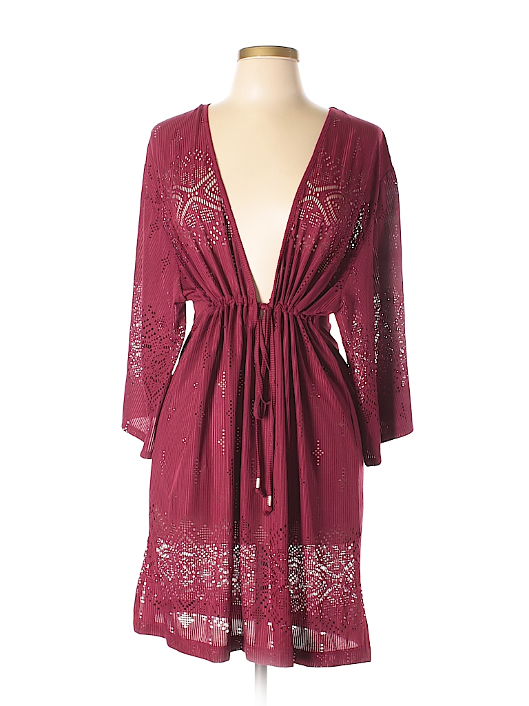 Dotti Burgundy Swimsuit Cover Up Size L - photo 1