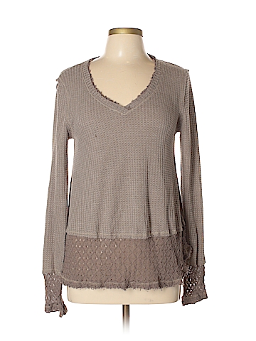 Hem & Thread Pullover Sweater - front