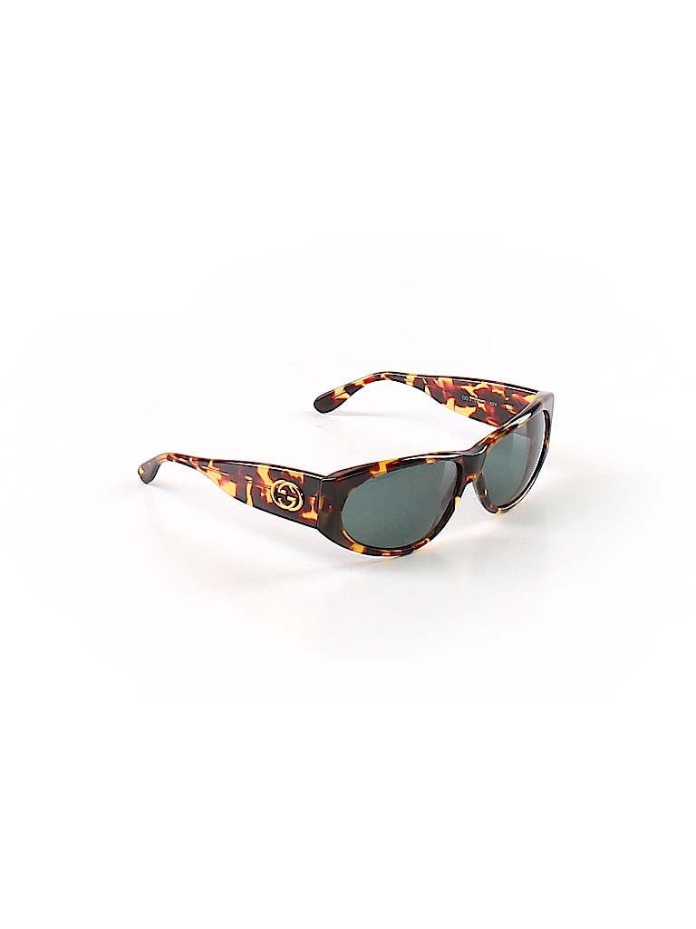 Gucci Animal Print Tan Sunglasses One 