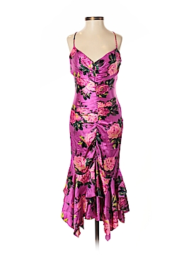 Betsey Johnson 100% Silk Floral Pink ...