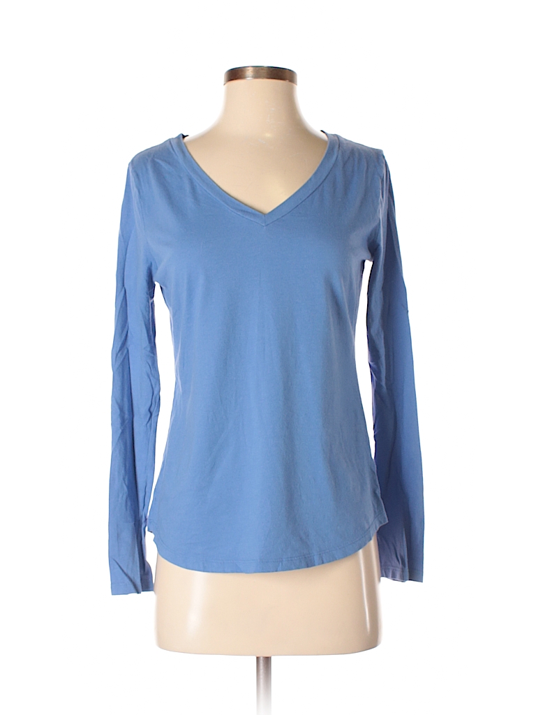 Old Navy Solid Blue Long Sleeve T-Shirt Size S - 86% off | thredUP