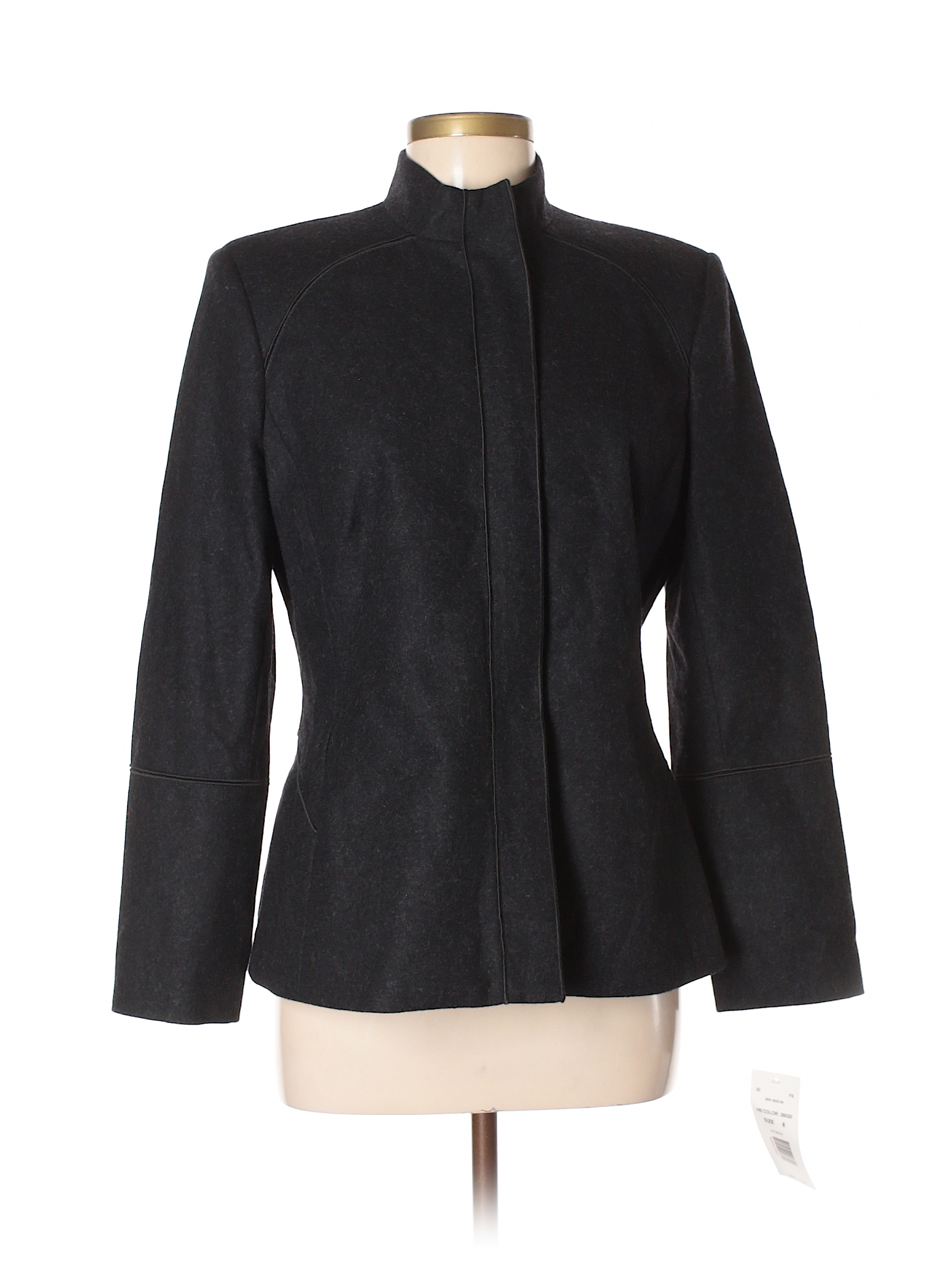 Harve Benard by Benard Holtzman Solid Gray Jacket Size 8 - 74% off ...