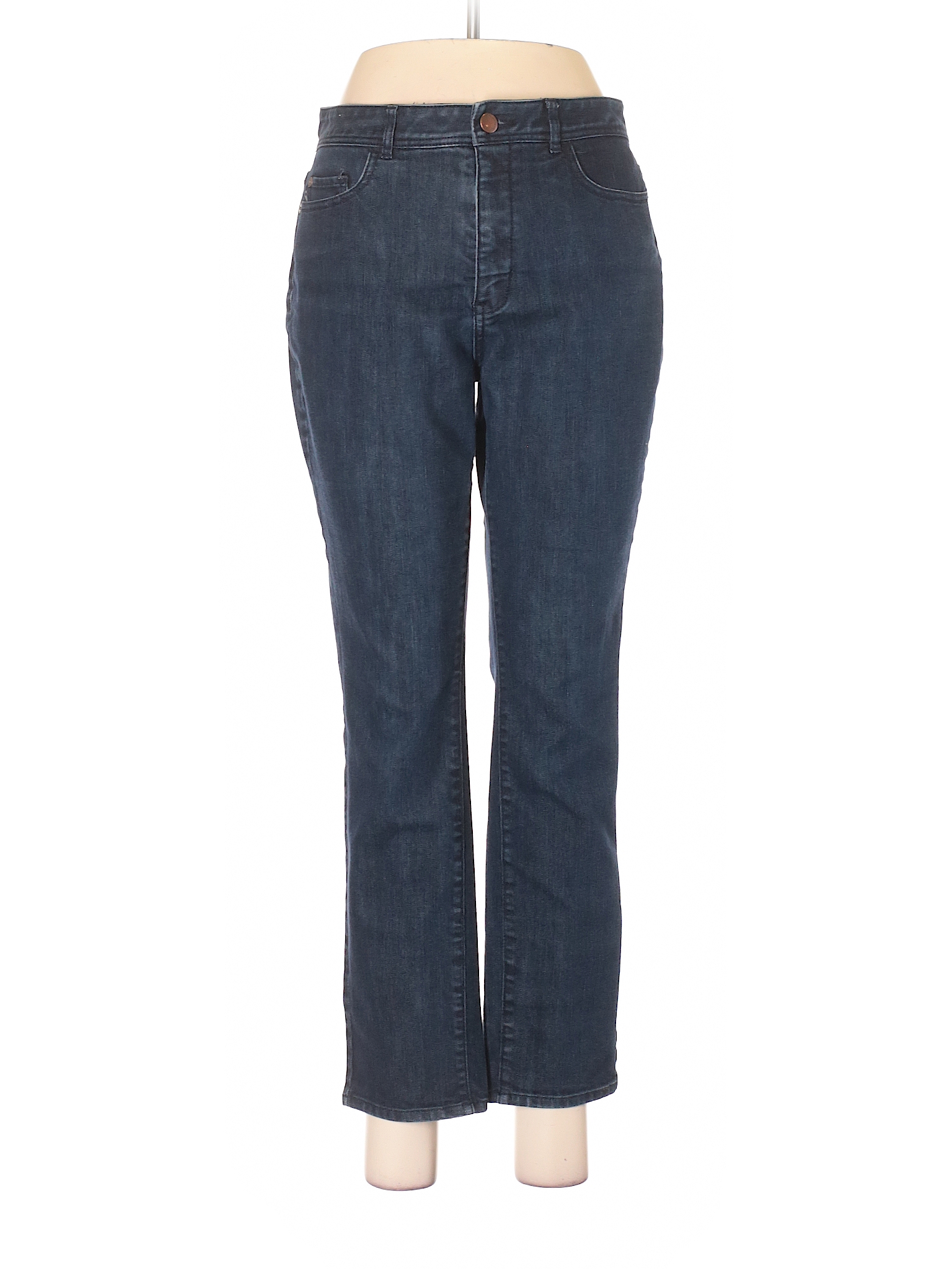 Coldwater Creek Solid Dark Blue Jeans Size 8 (Petite) - 84% off | thredUP
