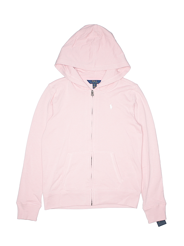 light pink polo hoodie