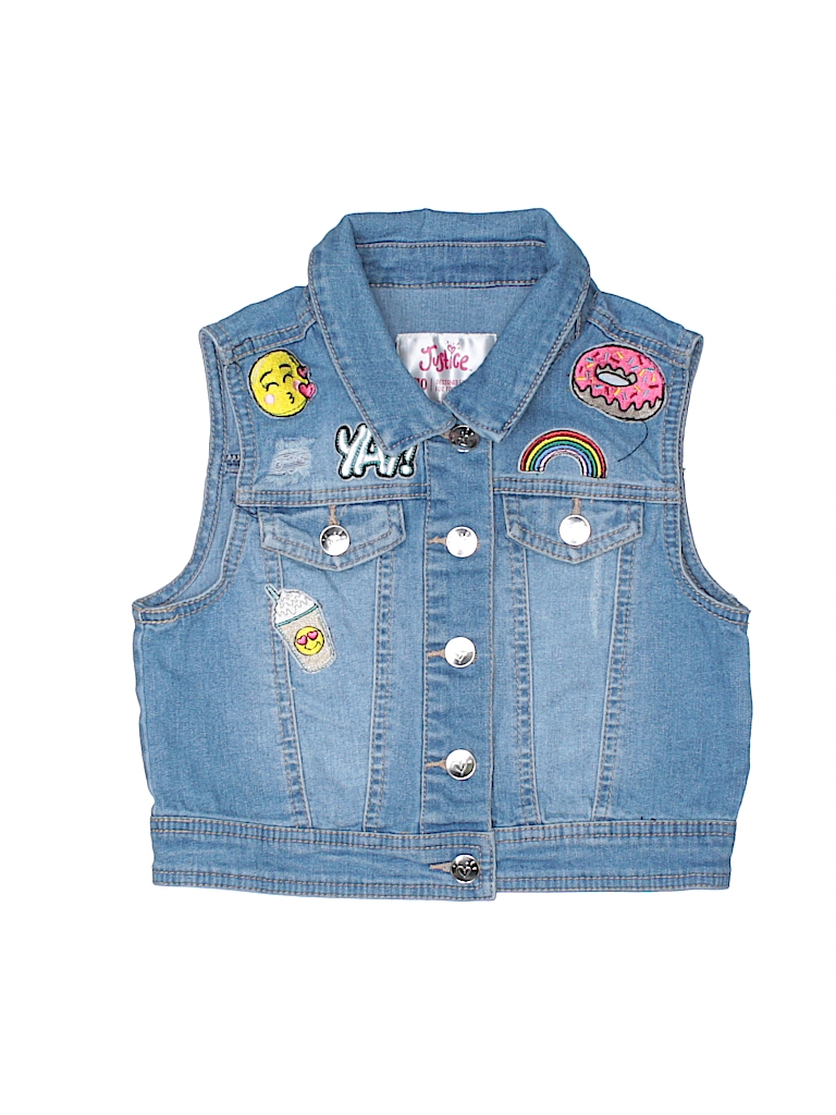 Justice on sale denim vest