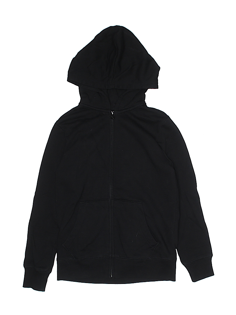 old navy black hoodie white zipper