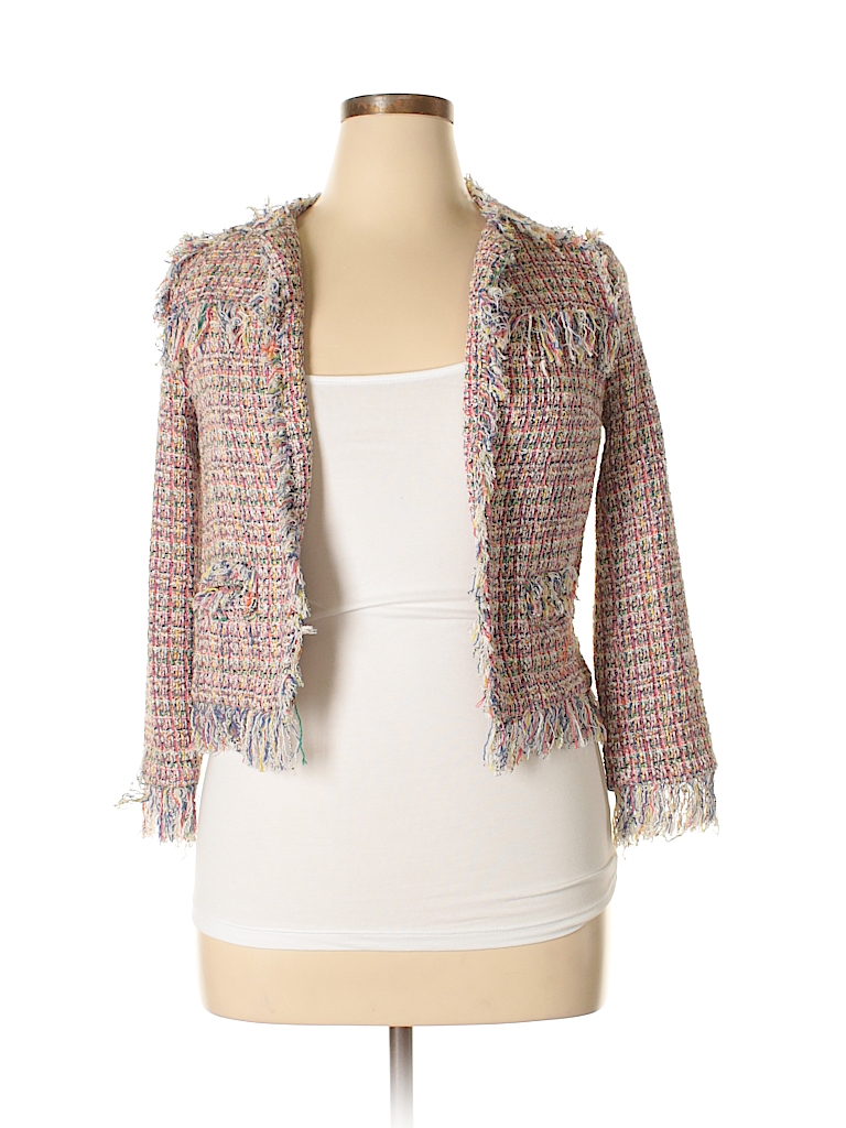 zara pink jacket tweed