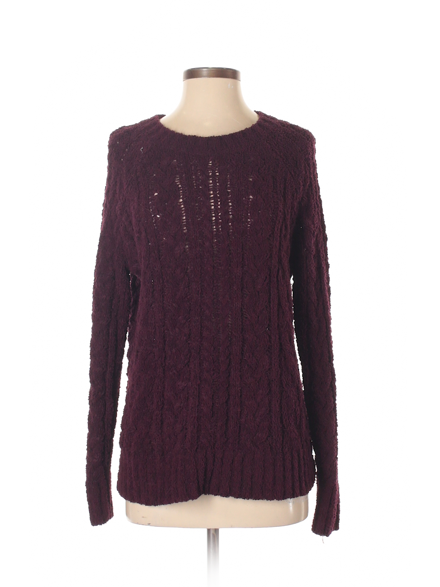LA Hearts Crochet Burgundy Pullover Sweater Size S - 89% off | thredUP