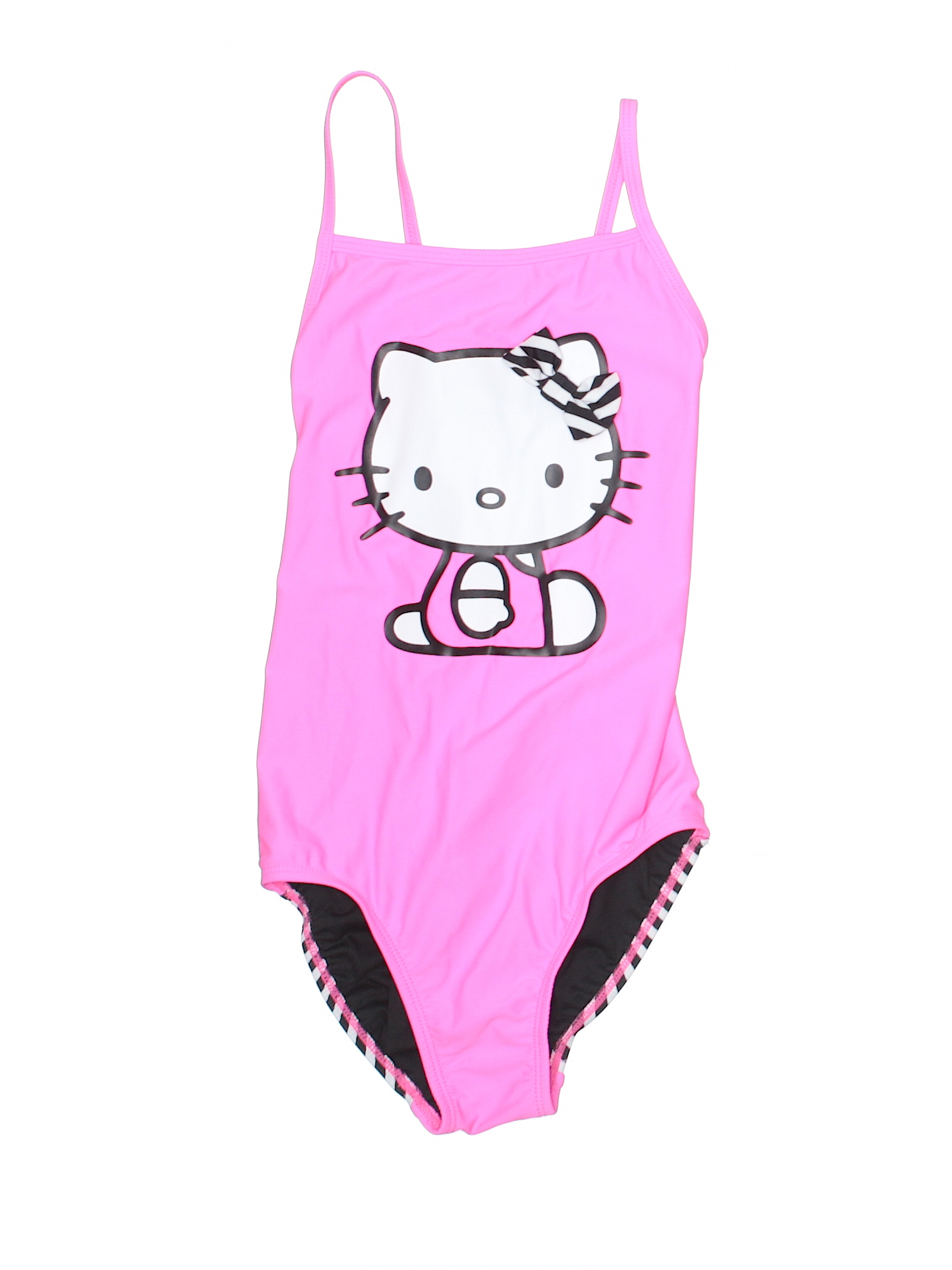 Hello Kitty Pink One Piece Swimsuit Size L Kids 43 off ThredUp